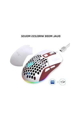 Dancemonkey Çift Modlu Kablosuz, Hafif Tasarım, Rgb Aydınlatmalı, 4800dpi Oyun Faresi Diğer