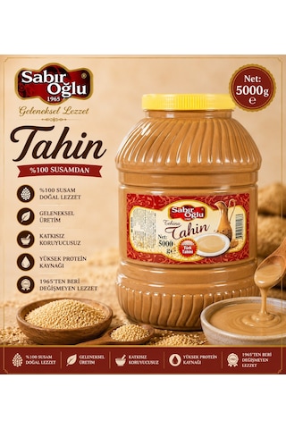 Sabıroğlu Bozkır Tahini 5 KG Sabıroğlu Bozkır Tahini 5 KG