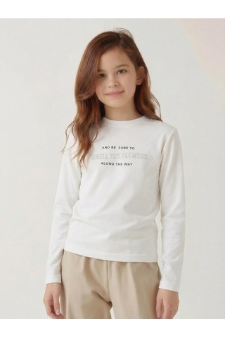 Xo Kids Kız Çocuk Tişört 8-14 Yaş 37320 Ekru