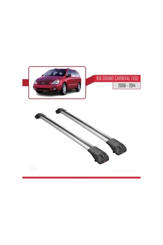 Kia Grand Carnival Vq 2006-2014 Arası İle Uyumlu Ace-1 Ara Atkı Tavan Barı Gri