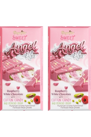 Beyoğlu Angel Hair Pişmaniye Ve Antep Fıstık Dolgulu Frambuazlı Çikolata 170 Gr. X 2 Adet