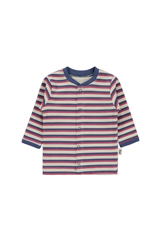 Civil Baby Çizgi Empirme 1-9 Ay Pijama Takımı - Bej Taş Rengi