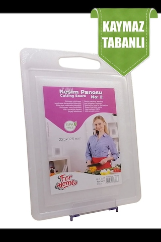 Kesme Tahtası Plastik Büyük Kesme Sunum Tahtası Kesim Panosu 225x325 Mm Royaleks-fr-108 Çok Renkli