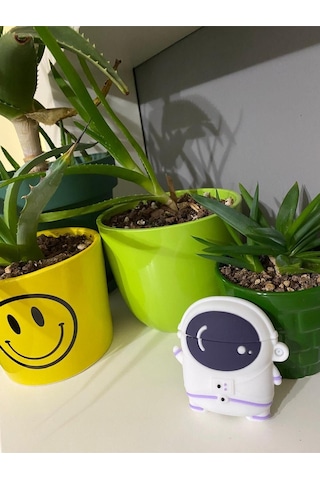 Iphone Pro/pro2 Nesil Uyumlu Koruyucu Bluetooth Kulaklık Kılıfı Figürlü Astronot Airpods Pro/pro2 Nesil