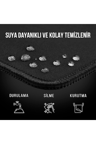 Klasse Pro Black Edition - Dikişli Kenar 70x30, 90x40, 100x50 Ve 120x60 Cm Oyuncu Gaming Mouse