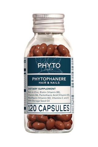 Phyto Phytophanère%100 Doğal Saç Dökülmesi İnceltici Diyet Takviyesi, 2 Aylık Tedarik 120 Adet 1'li Paket