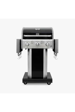 Kenmore Gazlı Barbekü 3 Ocaklı Siyah - Metal Siyah Çelik