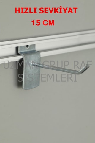 Uzmangrupraf Uzman Grup Raf Kanallı Pano Kancası-15 Cm - 50 Adet