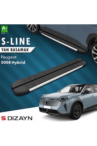 S-dizayn Peugeot 5008 3 Hybrid S-line Aluminyum Yan Basamak 203 Cm 2024 Üzeri A+ Kalite
