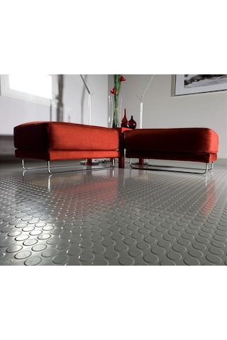 Pvc Yer Döşemesi Taban Muşambası Döşeme Siyah 100Cm X 100Cm