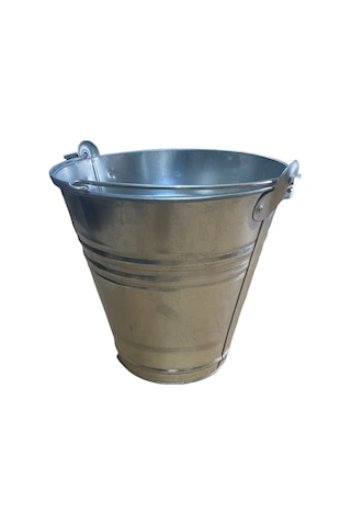 Mobilreyon Metal Galvanizli Su Kum Kovası, 10 Litre Kova- 2 Adet