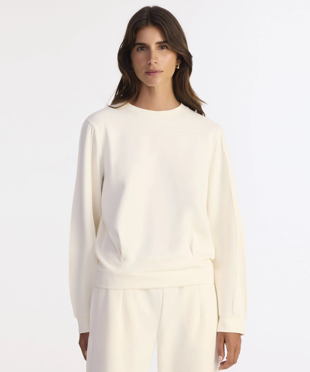 Yargıcı Regular Bisiklet Yaka Uzun Kol Sweatshirt 25kksw9013l 006 Ekru