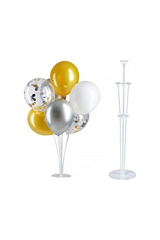 Ayaklı Balon Standı 7li Set Çok Renkli