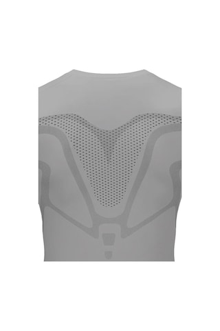 Ghassy Co. Erkek Fitness Hızlı Kuruma Nefes Alabilen Çapraz Daraltma Tipi Kolsuz Spor T-shirt 001 Açık Gri