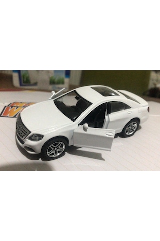 Oyuncak Metal Model Araba Açılır Kapı 1/36 Çek Bırak Beyaz Bentley