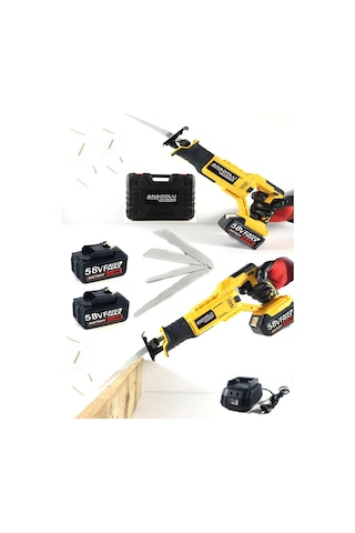 Çift Akülü Tilki Kuyruğu Ağaç Dal Kurban Kesim Makinesi + 5 Adet Bıçak