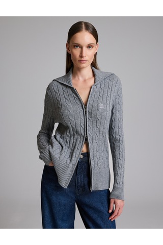 Pierre Cardin Antrasit Regular Fit Triko Hırka 50331513-vr006