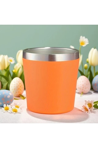 Trendooze Yeşil 8oz Mini İzole Süt Bardağı Çift Katlı Paslanmaz Çelik Termos Taşınabilir Kahve Şarap İçin Yeşil