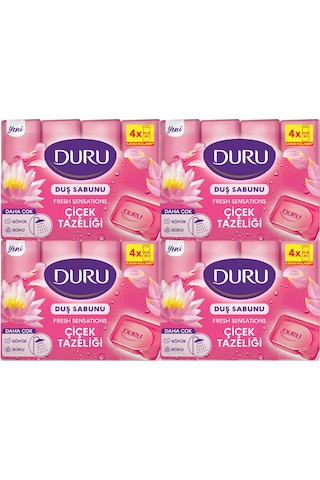 Duru Fresh Sensations Çiçek Tazeliği 16 Adet Duş Sabunu 4 x 600 G