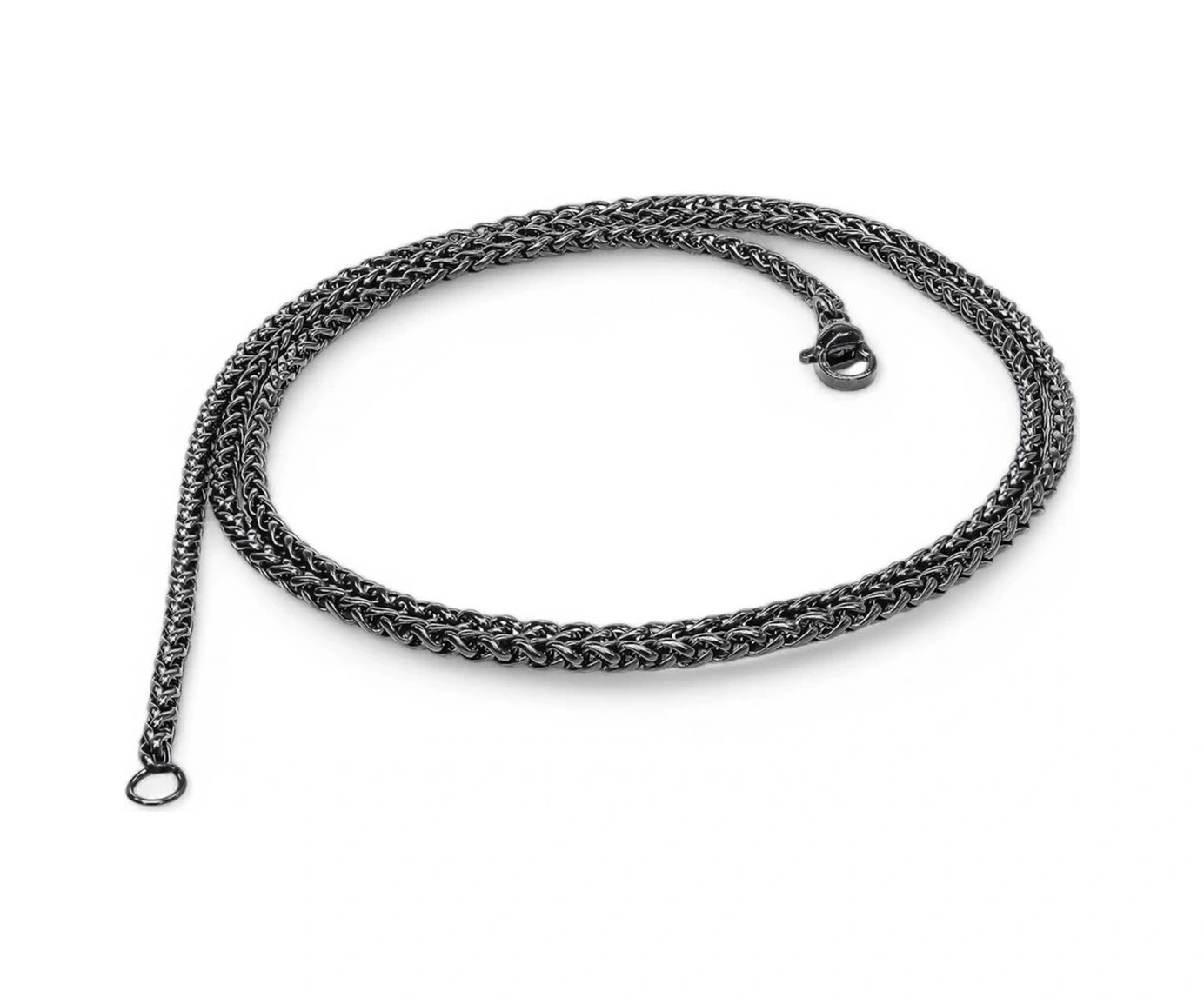 Moncuk Design Siyah Renk Çelik Kolye 2.5mm 3351cek013 Siyah