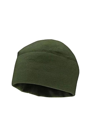 Yılmazel Unisex Kışlık Polar Kadın Erkek Bere Düz Renklerde Stand Yeşil