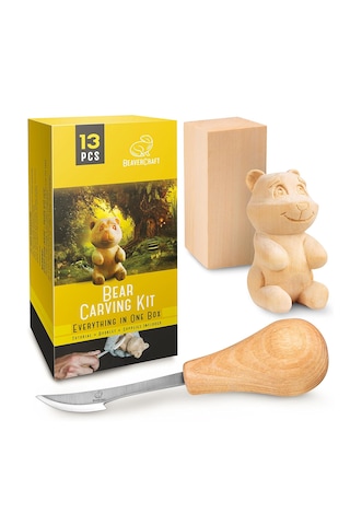 Beavercraft Dıy05 Ayı Figürü Ahşap Oyma Hobi Seti