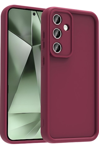 Samsung Uyumlu Galaxy S25 Fe Kılıf Kamera Korumalı Zore Ananas Kapak - Pembe Pembe