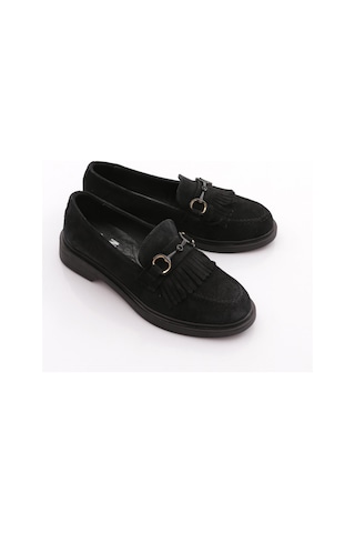 Dgn 010 Kadin Loafer Ayakkabi Siyah