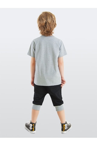Rakun Erkek Çocuk Yazlık T-shirt Kapri Şort Takım