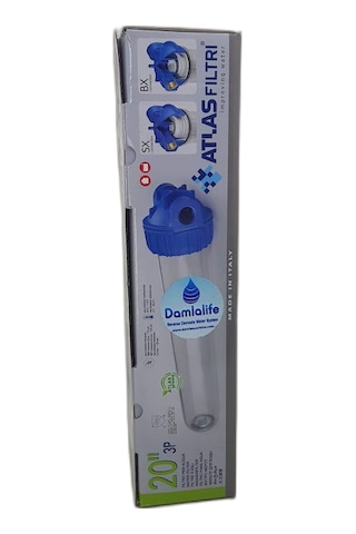 Atlas 20" Housing Tekli Boş Filtre Kabı Bina Girişi ve Kuyu Suyu