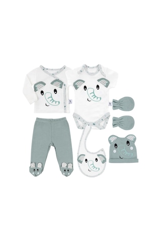 Gezenbebe Hero Bebek Hastane Çıkış Seti 6 Parça Mavi