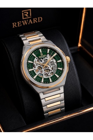 Reward Otomatik Luxury Seri Erkek Saati Çelik Kordon 5 Atm Su Geçirmez 2 Yıl Garanti Rw.eo.004 Gümüş - Sarı