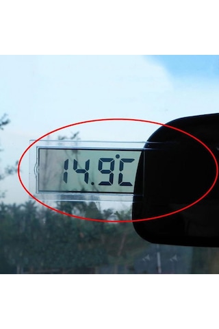 Sıcak Lcd Dijital Termometre Sıcaklık Ölçer Mini Kapalı Açık Vantuz