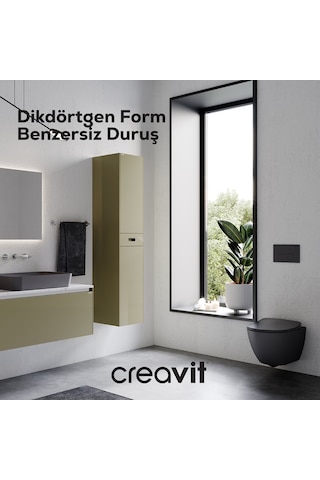 Creavit Arc Parlak Krom Kaplama Kumanda Paneli GP8004.00 Krom