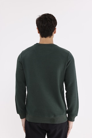 Rowinger Selanik Kumaş Yapılı Esnek Manşetli Konforlu Rahat Kesim Sweatshirt Darkgreen