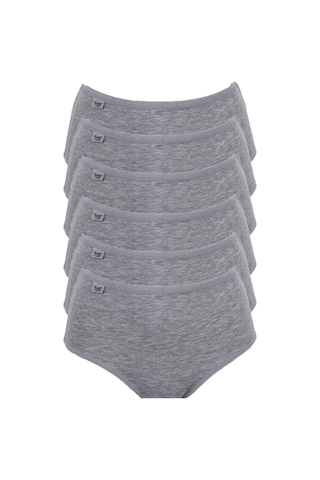 Tutku İç Giyim Kadın Likralı Bato Külot 6'lü Paket Gri