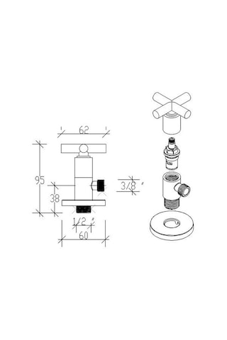 Tema Cross Taharet Musluğu 69320 Krom