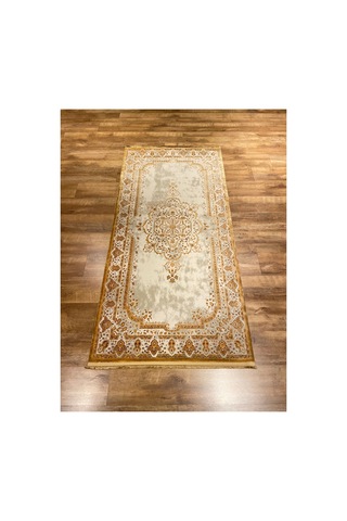 Magnifique Mq31e Krem-gold Halı Kahverengi
