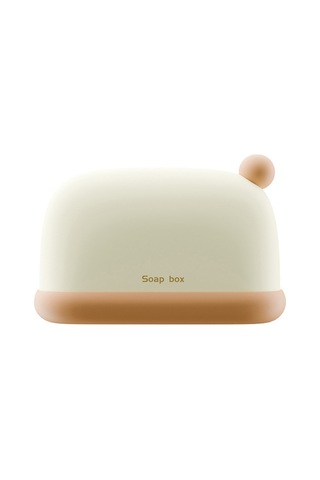 Seyahat Taşınabilir Mühürlü Sabun Kutusu Ev Banyo Sabunu Tutucu Kahverengi