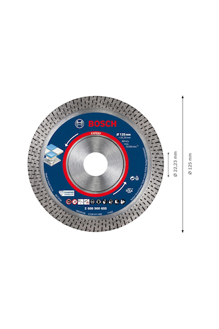 Bosch Expert Hardceramic Elmas Kesme Diski 125 X 22,23 X 1,4 X 10 Mm - 2608900655