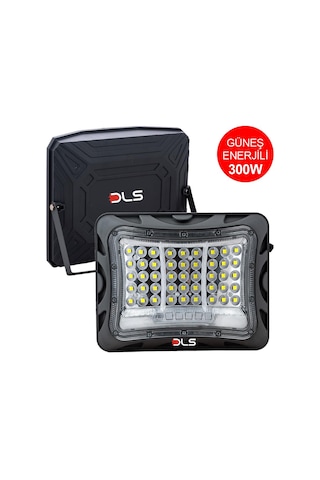 Dls 300w Güneş Enerjili Solar Led Projektör Harici Solar Panelli, 5 Metre Kablolu 502-300