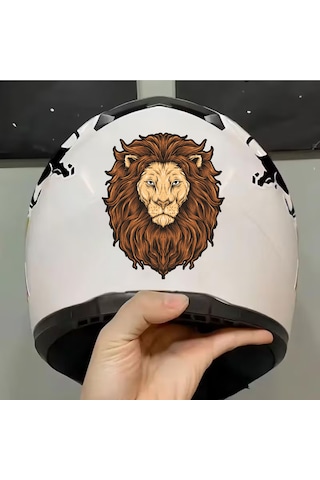 Aslan Galatasaray Cim Bom Bom Sticker - Araba Oto Motosiklet Karavan Cam Sticker - 00286 60X50 Cm