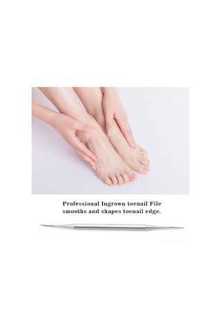 Qingmipy "çift Uçlu Tırnak Törpüsü - Batık Tırnak Temizleme Aleti, Paslanmaz Çelik Profesyonel Set"