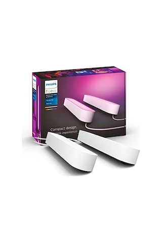 Philips Hue Play 2'li Ekopaket - Beyaz, 16 Milyona Kadar Renk, Uygulama İle Kontrol Edilebilir, Alexa İle Uyumlu 10c
