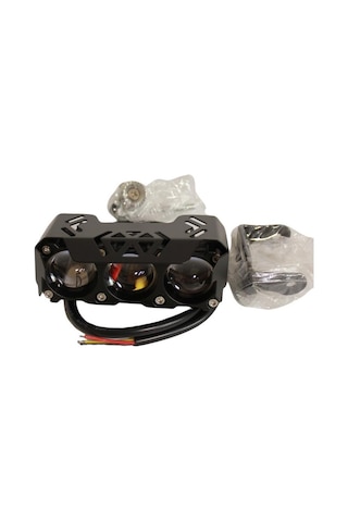 Motosiklet-scooter Sis Farı 12-60v Beyaz-sarı Çift Renk Ip67 Su Geçirmez Offroad 4x4 Suv Atv Tekne Far 1 Adet 1 Adet