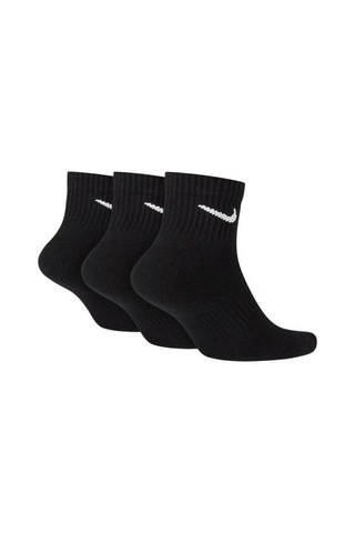 Nike Dri Fit Everyday Cotton Cushioned Ankle Scok Unisex 3lü Çorap Siyah Siyah