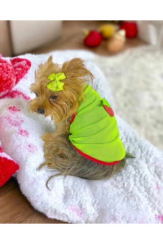 Kemique Pink Strawberry Atlet Köpek Kıyafeti Köpek Elbisesi