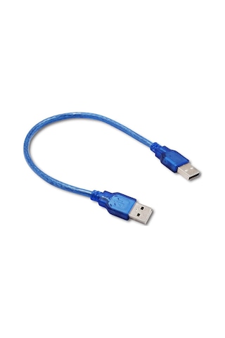 30cm - Usb 2.0 Erkek Erkek Kablo - Iki Ucu Usb Kısa Kablo
