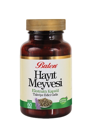 Balen Hayıt Meyvesi Ekstraktı Kapsül 375 MG 60 Kapsül Balen Hayıt Meyvesi Ekstraktı Kapsül 375 MG 60 Kapsül