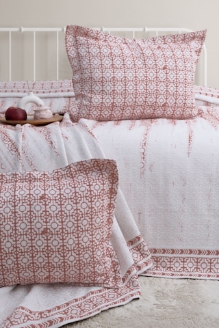 Marin 3 Parça Çift Kişilik Pike Takımı Kiremit 240 X 260 Cm Kiremit
